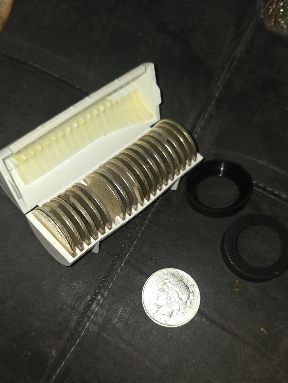 20 Set 100% AUTHENTIC SILVER PEACE DOLLARS 1921 THOUGH 1926. 1 ROLL OF 20 BU